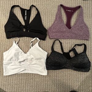 Sports Bra Bundle (4) - Size Medium (TNA, Athleta, Pink & JF)